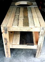 Pallet Wood Kamado Grill Table Kamado Grill Table Grill Table Kamado Grill