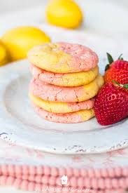 Bake for 15 minutes or until just set; The Best Chewy Strawberry Lemonade Cake Mix Cookies The American Patriette