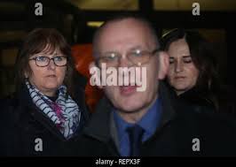 The family of Charlotte Brown (left to right) father Graham Brown, sister  Katie and mother Roz Wicken arriving arriving at the Old Bailey, London,  for the manslaughter trial of Jack Shepherd -
