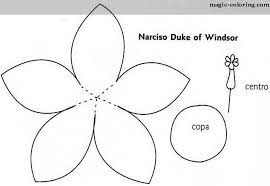 Magic Coloring Narcissus Daffodil Flowers Templates Flower Template Hand Embroidery Patterns Embroidery Patterns