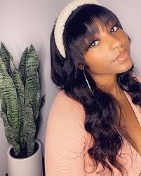 Amazon.com: Pelucas de cabello ondulado con flequillo : Belleza y Cuidado  Personal