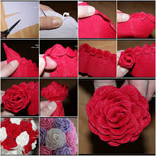 Easy diy crepe paper flowers. How To Diy Unique Crepe Paper Rose