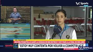 Este lunes, desde las 9.01 de la argentina, la nadadora de 21 . Natacion Las Expectativas De Delfina Pignatiello Para Tokyo 2020 Tyc Sports