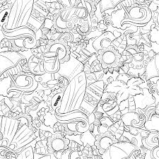 Seamless Abstract Vector Doodle Background Summer Cartoon Wallpaper Royalty Free Cliparts Vectors And Stock Illustration Image 82919981