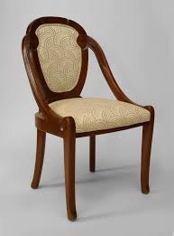 french art deco scroll back side chairs 1 art deco french art deco side chairs