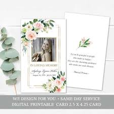Exactly what is a prayer card? Printable Mass Card Template With Photo Fig Laurel