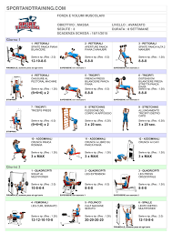 Pin Su Programmi Di Allenamento Giornalieri