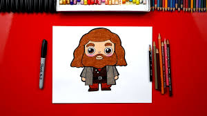 Draw an oval and a line. How To Draw Hagrid From Harry Potter Art For Kids Hub