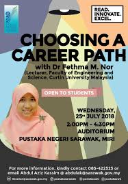 Linked to pustaka negeri sarawak via information communication technology (ict) infrastructure, pustaka miri is an epitome of digital library that. Pustaka Sarawak On Twitter Students Are You Still Indecisive Of What You Want To Do Career Wise Come And Attend This Talk Which Could Help You Think And Make That Decision 25th July