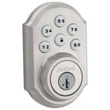 On the front plate of your keyless door lock, you will find four screws that secure it to the base. Support Information For Satin Nickel 909 Smartcode Traditional Electronic Deadbolt Kwikset