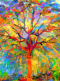 Abstract Tree Of Life Painting By Nik Tod Saatchi Art