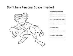 Select from 35919 printable coloring pages of cartoons, animals, nature, bible and many more. Personal Space Invader Coloring Sheet By Anything Can Be Special Education