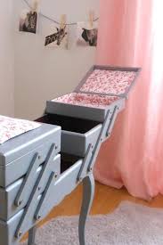 Travailleuse Boite A Couture Bois Coin Couture Vintage Sewing Box Furniture Renovation