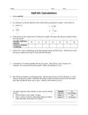 Fission and fusion definitions and an example. Worksheet Half Life Calculations Name Class Date Half Life Calculations 1 Define Half Life 2 Use References To Find The Half Life Of Each Of The Course Hero