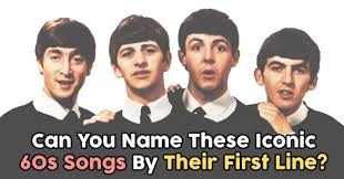 Free, printable and downloadable with a uk focus for your pub quiz. Can You Name These Iconic 60s Songs By Their First Line Quizpug