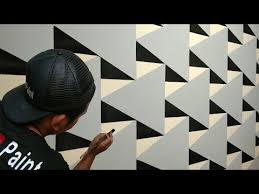 How To Make 3d Wall Design 3d Wall Painting Texture Cat Dinding Kamar 3d Interior Design I 3d Wall Painting Wall Paint Patterns Stencil Painting On Walls