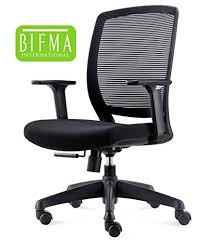 Chairlin Ergonomic Office Chair Mid Back Task Chair Comfortable Home Desk Chair With Arms Black Simple Mechanism Ergonomic Chair Ergonomic Office Chair Chair
