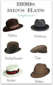 1930s Men S Hat Styles Hats For Men 1930s Mens Fashion 1930s Men