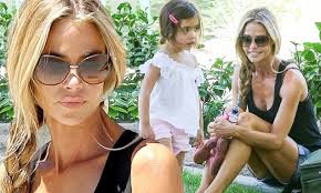 Denise Richards shows off legs in denim hotpants as she goes for park play  date