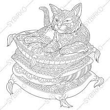 Coloring Page For Adults Digital Coloring Page Cat Kitten Etsy Animal Coloring Pages Cat Coloring Page Coloring Books
