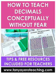How To Teach Decimals Conceptually Upper Elementary Math Teaching Decimals
