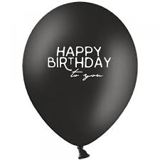 It's 100% free, and you also can use your own customized birthday calendar and birthday reminders. Luftballon Happy Birthday Black Balloon Fantasy Partyboutique
