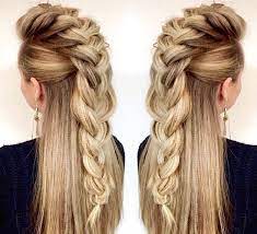 Check spelling or type a new query. Half Up Mohawk Hair Styles Mohawk Hairstyles For Women Long Hair Styles