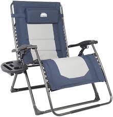 Teal oversized zero gravity lounger. Amazon Com Coastrail Outdoor Oversized Zero Gravity Chair Padded Xxl Folding Patio Lounge Adjustable Recliner With Cup Holder Side Table 500lbs Weight Capacity Blue Gray Garden Outdoor