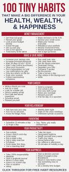 100 Tiny Habits That Make A Big Difference In Your Life Tiny Habit Habits Of Successful People Good Habits