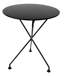 Maybe you would like to learn more about one of these? Mobel Designhaus French Cafe Bistro 3 Leg Folding Bistro Table Jet Black Frame 24 Round Metal Top X 29 Height Buy Online In Antigua And Barbuda At Antigua Desertcart Com Productid 12773811