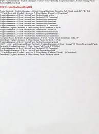 A history of english literature is a comprehensive survey, in chronological full text views reflects the number of pdf downloads, pdfs sent to google drive, dropbox and kindle. Pdf Paolo Bertinetti English Literature A Short History Ebook Text Images Music Video Glogster Edu Interactive Multimedia Posters