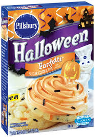 Add food colors to make desired neon. Amazon Com Pillsbury Halloween Funfetti Sugar Cookie Mix With Candy Bits 17 5 Oz Grocery Gourmet Food