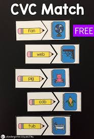 Cvc Word Match Reading Puzzles Reading Cvc Words Cvc Words Phonics Kindergarten