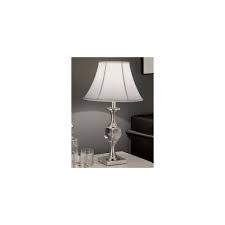 360 lighting modern table lamps set of 2 with nightlight brushed nickel ribbed glass white linen drum shade living room bedroom. Tl900 Satin Nickel Table Lamp 1 Light