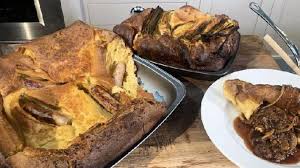A roasted vegetable toad in the hole may not be trad but the best seasonal roots baked in balsamic & cooked in yorkshire pud batter are fab! James Martin S Toad In The Hole With Onion Gravy This Morning