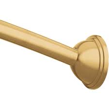 Spiral shower curtain hooks, gold brushed laser cut aluminum swirl, roller ball hooks rings, set of 12 offthepedestal 5 out of 5 stars (1,221) $ 26.00. Moenmoen Csr2160 54 72 Adjustable Length Curved Shower Rod Wholesale Packaging Brushed Gold Shower Accessories Shower Curtain Rods Dailymail