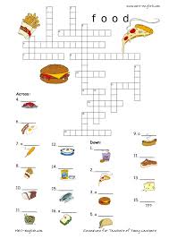 Crossword puzzles are for everyone. Food Crossword 8