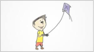 Color the kite in bright colors of red, yellow and blue. How To Draw A Boy Flying Kite Step By Step Youtube