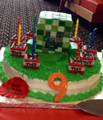 Birthday Cake Images For 9 Year Old Boy Minecraft Cake For My Nine Year Old Baby Boy Jonathan Geburtstagstorte Torten Geburt