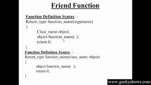 73 Introduction To Friend Function In C Hindi Youtube