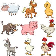 Farm Animals 2 Vector Cartoon Clipart Friendlystock Farm Cartoon Baby Farm Animals Cartoon Clip Art