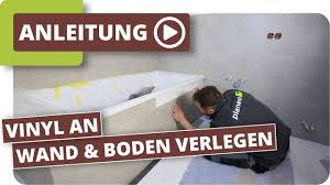 Fliesen aus keramik an der wand können sehr edel zu steinen aussehen. Bad Abdichten Vinyl An Wand Und Boden Verlegen Youtube