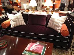 Check spelling or type a new query. Deep Burgundy Wine Silk Velvet Sectional With Ivory Or Mango Contrast Piping Perfection Stylish Living Room Sofa Styling Living Decor