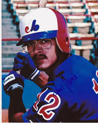 LUIS RIVERA MONTREAL EXPOS ACTION SIGNED 8x10