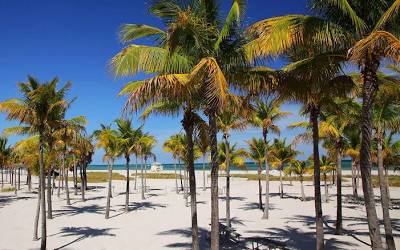 Crandon Park Beach, AI generated