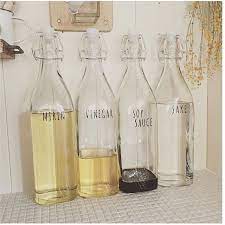 キッチン 液体調味料入れ 1ℓ瓶 セリア ダイソーのインテリア実例 2016 05 25 14 23 26 roomclip ルームクリップ 調味料入れ 瓶 調味料