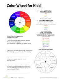 Color Wheel Chart For Kids Templates At