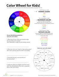 color wheel chart for kids templates at