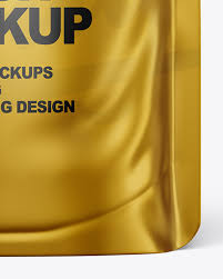 Download Metallic Stand Up Pouch Mockup In Pouch Mockups On Yellow Images Object Mockups PSD Mockup Templates