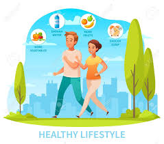 Reducing carbs and replacing them with healthy fats can cause your body to enter a metabolic state known as ketosis. Healthy Lifestyle Diet Exercise Getting Good Sleep Cartoon Composition With Jogging In City Park Couple Vector Illustration Royalty Free Cliparts Vectors And Stock Illustration Image 150814353